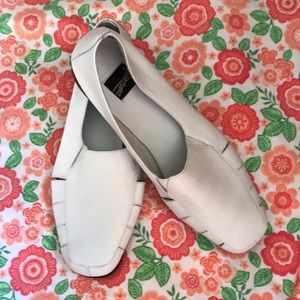 Spring is here! White leather shoes